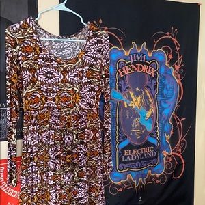 Earthbound Paisley Long Sleeve Dress